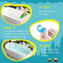 Hebayy 30 Non Slip Bathtub Stickers with Dinosaur Design, Waterproof and Anti Skid for Shower and Bathtub with Premium Scraper...