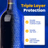 6 Pack Reusable Wine Protector Travel Bag by Bottle Shield - Bubble Cushioning Wrap Suit - Unbreakable Bottle Sleeve, Leak Proof - Wine Tote Bags ...