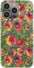 Blingy's for iPhone 13 Pro Case (6.1 inch), Cute Flower Style Pretty Artistic Floral Design Transparent Soft TPU Protective Clear Case (Fiery Flow...