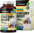 BIO KRAUTER Chicory Fiber Supplement - 1200 mg Strength - 250 Count - Chicory Root Powder - Inulin Capsules for Digestive Support - Vegan...
