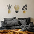 Americanflat Three Metal Plants Wall Décor Set - 6.25x10 Plants as Outdoor Metal Wall Art Decorations - Modern Style Wall Hanging Décor for Patio,...