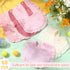 12 Pcs Baby Muslin Bibs Girl 4 Layer Soft Drool Bibs Set Baby Bibs Drool Bandana Lap Shoulder Drool Cloths Bibs Cotton Bibs Teething Bibs for Baby...