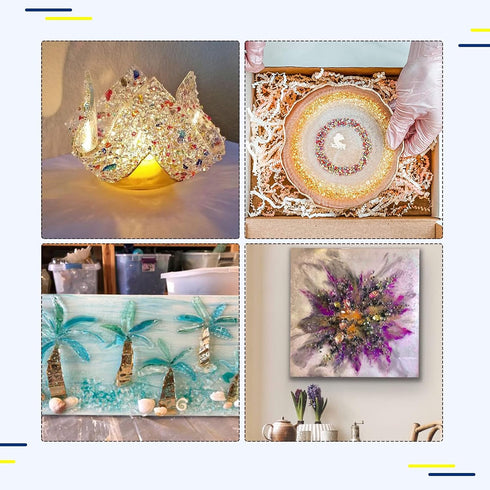 Crushed Glass Chips, 75g Irregular Metallic Chip Broken Glass Sprinkles Chunky Glitter for Nail Art,Painting,DIY Resin Mold,Phone Case Making,Jewe...