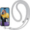 SS Phone Lanyard, Adjustable Detachable Neck Strap with Phone Patch Suitable for Any Cell Phone Smartphones - Grey...