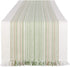 DII Everyday Collection Fringed Stripe Tabletop, Table Runner, 14x72, Thyme...