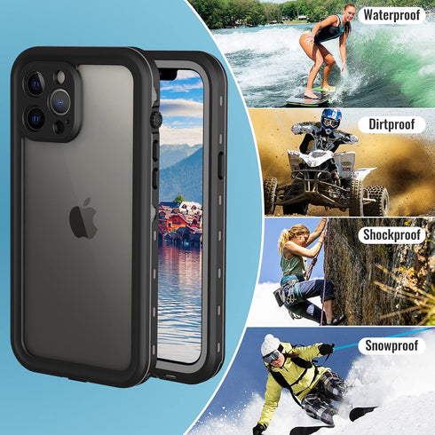 Waterproof iPhone 13 Pro Max Case - Full Body Protection Case for iPhone 13 Pro Max 6.7 inch Waterproof Shockproof Dustproof Phone Case with Built...