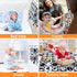 Black and White High Contrast Baby Toys Infant Sensory Toys for Babies 0-6-12-18 Months,Newborn Tummy Time Toys with Mirror and Teether?Montessori...