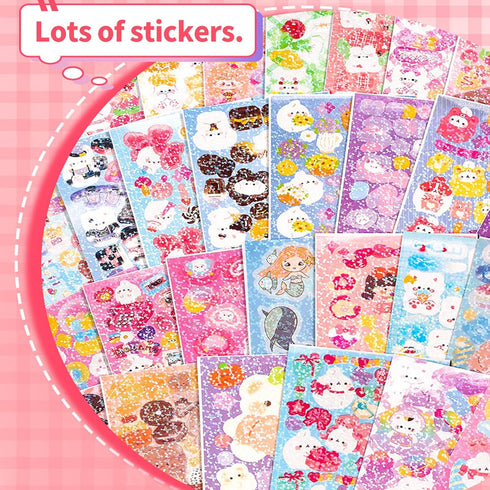 DIY Guka Art Supplies Arts and Crafts for Kids, Creative Crafts Activities Guka Sticker Making Kits, School Classroom Art Toys Bulk Birthday Gifts...