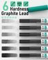 Nicpro 2mm Mechanical Pencils in Case, 3 Pack Blocky Gear Metal Drafting Lead Holder with 13 Tubes 2mm Lead Refills (HB 2B 2H 4B 4H 6B & Colors), ...