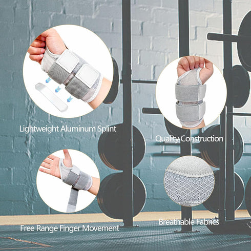 Thumb Splint with Wrist Brace, Thumb Brace for Arthritis Pain and Support, Tenosynovitis, CMC Joint Repetitive Injuries, Thumb Stabilizer Fits Bot...