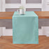 Solino Home Pastel Turquoise Table Runner 60 Inches Long – Cotton Linen Hemstitch Summer Table Runner 14 x 60 Inch – Machine Washable Scarf Dining...