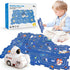 Puzzle Track Race Car Playset for Toddler Logical Road Builder Brain Teasers Board Game, DIY Assemble Puzzle Mat Rail Train Educational Preschool ...