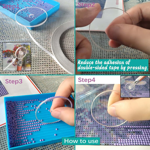 Diamond Painting Wheel Tools with Groove,New Type of Gem Art Pen,Accessories That can Make Jewel Art Faster and neater,Both Square and Round Drill...