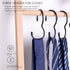 JOHOUSE 14PCS Purse Hanger for Closet, Large Size Closet Rod Hooks Black Vinyl Coated Bag Hanger Organizer Hooks Unique Twist Design for Bags Purs...