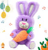 Hopearl Talking Singing Bunny Repeats What You Say Rabbit Musical Shaking Head Electric Interactive Animated Toy Speaking Plush Buddy Gifts for To...