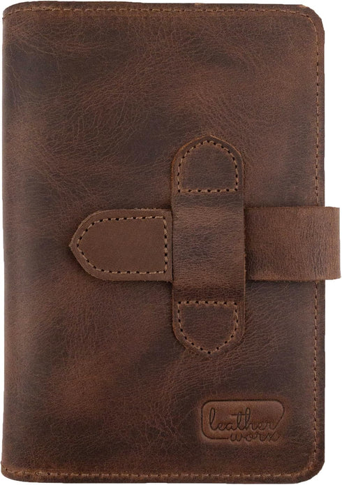Rustic Cover for Field Notes (3.5 x 5.5 in. Notebook not Included) with Pen Slots, Protective Storage for Journal, Full Grain Leather, Handmade, B...