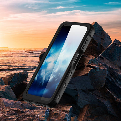 for Galaxy A25 5G Waterproof Case, Full Body IP68 Underwater Clear Protective Case Built-in Screen Protector Heavy Duty Shockproof Case for Men Wo...