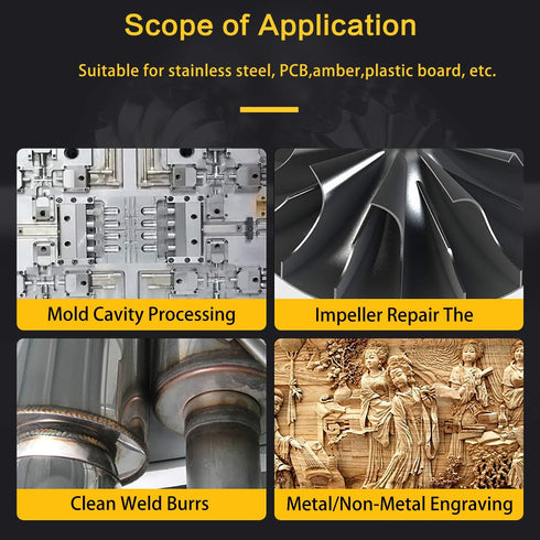 Rotary Burr Set, 10pcs Tungsten Carbide Rotary Burrs Set Double Cut Points Files Grinder Fit Rotary Tool for Engraving Wood Working Carving Polish...