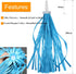 2pcs 29cm Length Polyester Silky Ribbons Streamers Bike Tassels Handlebar Tassels for Children Kid's Bike,Bicycle,Scooter,Baby Carrier Grips Decor...