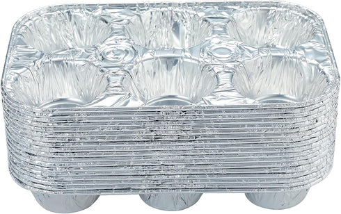 (10pack Muffin Pan 6-Cup Cupcake Aluminum Pans Favorite Muffin Tin Size for Baking Cupcakes Muffins and Mini Pies - Standard Size...