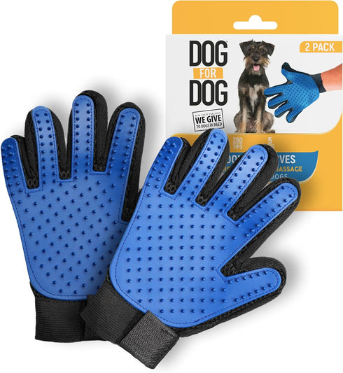 Dog for Dog Grooming Gloves for Dogs - Dog Washing Gloves for Gentle Deshedding | Pet Hair Remover and Dog Glove Brush for Shedding & Massage of L...