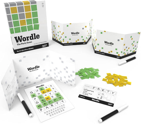Hasbro Gaming Wordle The Party Game for 2-4 Players, Official Wordle Board Game Inspired by New York Times, Games for Ages 14+, Word Games...
