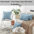 Home Brilliant Blue Throw Pillow for Couch Stripe Velvet Corduroy Euro Sham 24 x 24 Throw Pillow Cover for Sofa, 24 x 24 inch (60cm), Baby Boy Blu...