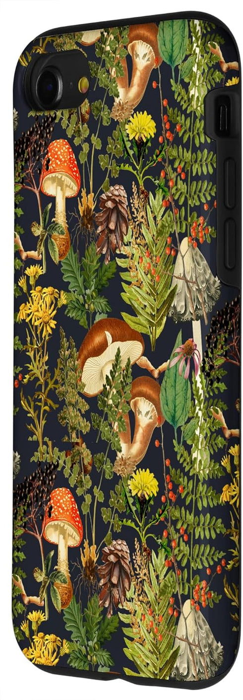 iPhone SE (2020) / 7 / 8 Mushroom woodland scene elderberries fungi nature shrooms Case...