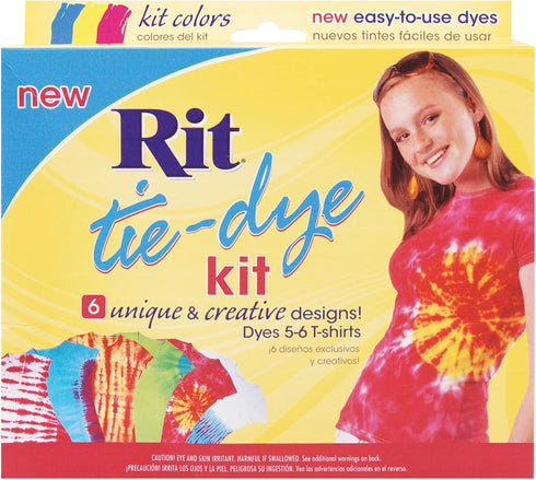 Rit Tie-Dye Kit, Turquoise, Yellow & Fuchsia...