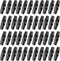 Framendino, 50 Pack 2 Hole Wood Toggle Buttons Oval Horn Wood Button for DIY Clothing Sewing Accessories Black...