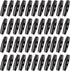 Framendino, 50 Pack 2 Hole Wood Toggle Buttons Oval Horn Wood Button for DIY Clothing Sewing Accessories Black...