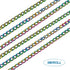 16.4 Feet Stainless Steel Curb Chain Colorful Unwelded Twisted Cable Necklace Chain Link with Spool 3x4.5mm for Bracelet Jewelry Making...
