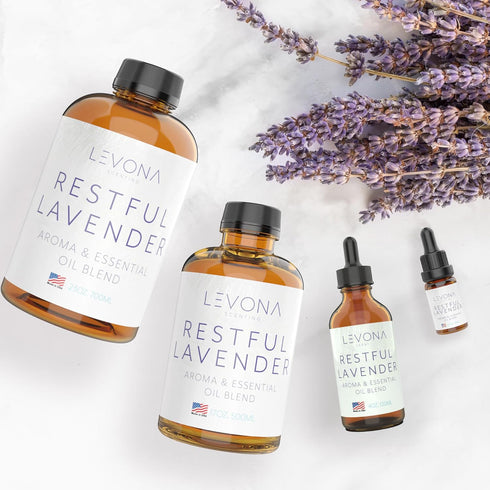 Levona Scents Pure Essential Oils for Diffusers for Home Luxury Scents - Restful Lavender Essential Oil is A Floral Blend of Eucalyptus, Bergamot,...