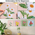 Louise Maelys 4 sets Floral Embroidery Kits for Beginners,Cross Stitch Kit for Adults,DIY Needlepoint Kits for Starters including embroidery cloth...
