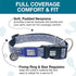 Max & Molly Classic 4 ft Blue Dog Leash - Strong, Padded, Waterproof - Stylish Patterns for Boy & Girl Dogs - Durable, Lightweight, Comfortable fo...