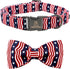 Lionheart glory American Flag Dog Collar, 4 of July Dog Bow Collar Heavy Duty Adjustable Patriotic Dog Collar with Bowtie for Small Dogs Pet Gift...