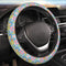 Cute Retro Groovy Flower Boho Hippie Steering Wheel Cover for Women Girls Car Decorations Auto Steering Wheel Cover Universal 15 Inch Fit...