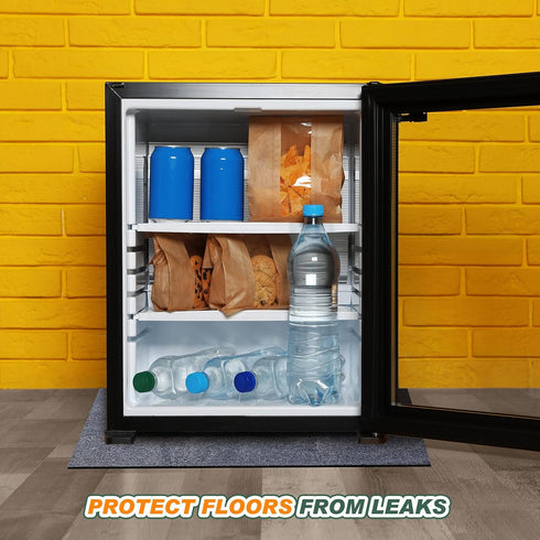 24" x 24" Mini Refrigerator Mats for Carpet Under Fridge Mats Refrigerator Floor Protector Multifunctional Home Appliance Mat Non Slip Backing Fri...