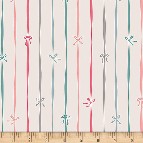 Art Gallery Fabrics Art Gallery Little Town Bowtied Fabric, White...