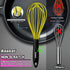 Anaeat Silicone Whisk, Thick Stainless Steel Wire Inner Heat Resistant - Kitchen Whisks for Non-Stick Cookware, Balloon Egg Beater for Whisking, B...