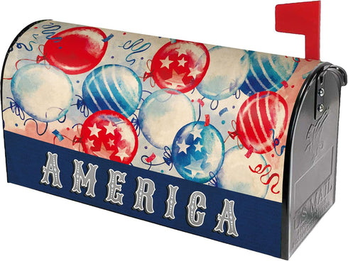 American Flag Mailbox-Covers - 21x18 Welcome Mailbox Wraps for Independence Day 4th of July - Outdoor-Garden Home Yard Decor ?No Magnetic?...