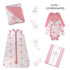 HonestBaby Light Weight Reversible Quilted Blanket, Sketchy Floral Pink, One Size...