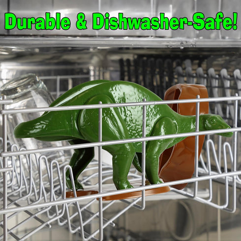 Funwares Original Nachosaurus Snack and Dip Set, Dinosaur Nacho Holder...