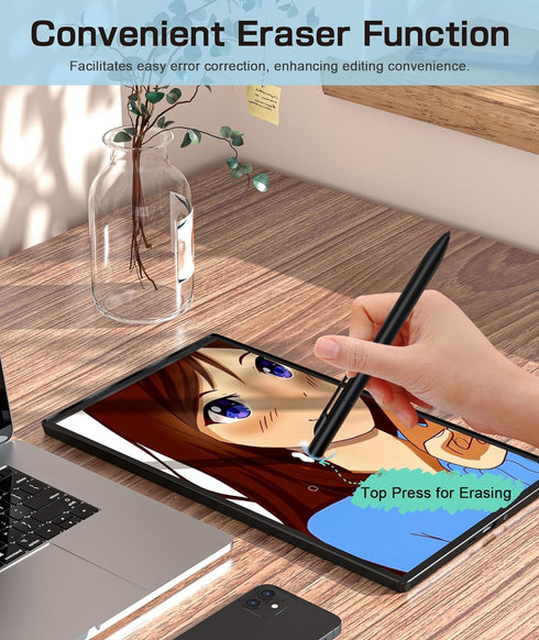 EMR Stylus Compatible with Remarkable 2, Replacement Digital Pen with Eraser, 4096 Pressure Levels, Palm Rejection, Tilt Support, for Remarkable/S...