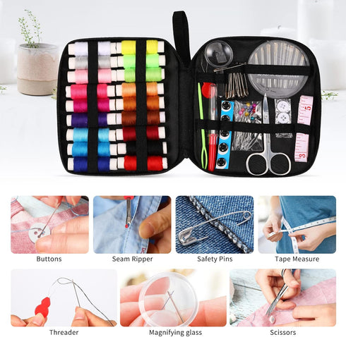Sewing Kit Basic,Marcoon Needle and Thread Kit with Sewing Supplies and Accessories for Adults,Kids,Beginner,Home,Travel,Emergency Including Sciss...