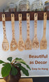 Bejky 6-Pcs Wooden Bamboo Spoons Set - Organic Food Cooking Utensils - Kitchen Accessories and Home Decor - Cookware Gifts for Women - Nonstick Ea...