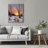 Posterizer 1 pcs-beautiful scenary of snowy winter in oil painting style-5-Landscape & Nature Art-GIft for Men Women Teens-Dining Room Decor- unfr...