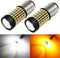 PHINLION Super Bright White Amber Dual Color Switchback 1157 2057 2357 7528 LED Bulbs with Projector for Car Front Turn Signal Parking Lights...
