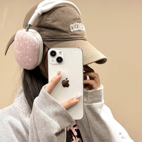 for Cute Glitter Airpods Max Case with Cleaner Kit, Anti-Scratch Shell Pattern Ear Pad Case Cover/Ear Cups Cover/Headband Cover for AirPods Max Co...