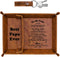Best Papa Ever PU Leather Tray and Keychain, Unique Papa Grandpa Gifts for Father Day from Granddaughter Grandson, Birthday Gifts for Dad from Dau...